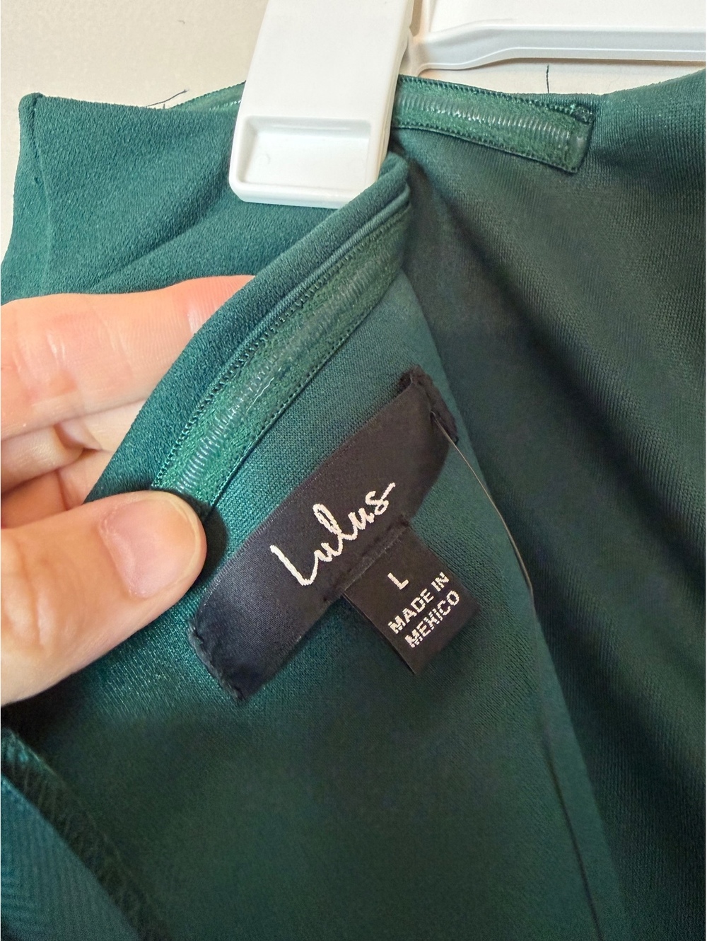 Lulus NWT Women's Emerald Green Strapless Wide-Leg Jumpsuit, Size Large - Picture 7 of 8